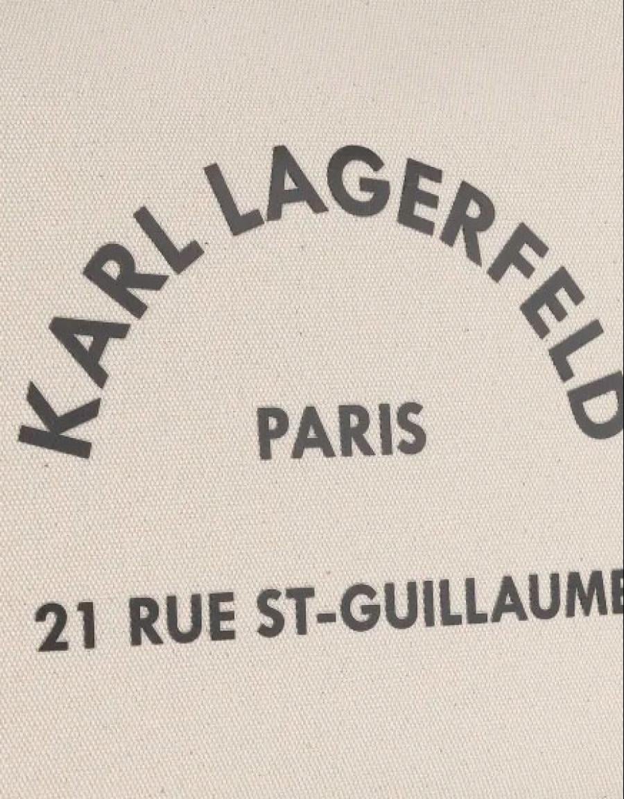 BOLSO KARL LAGERFELD K/RSG CONVERTIBLE TRAPEZE TOTE en color Blanco