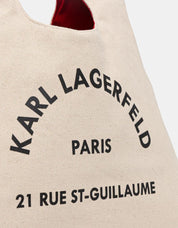 BOLSO KARL LAGERFELD K/RSG SLING HOBO BAG en color Beige