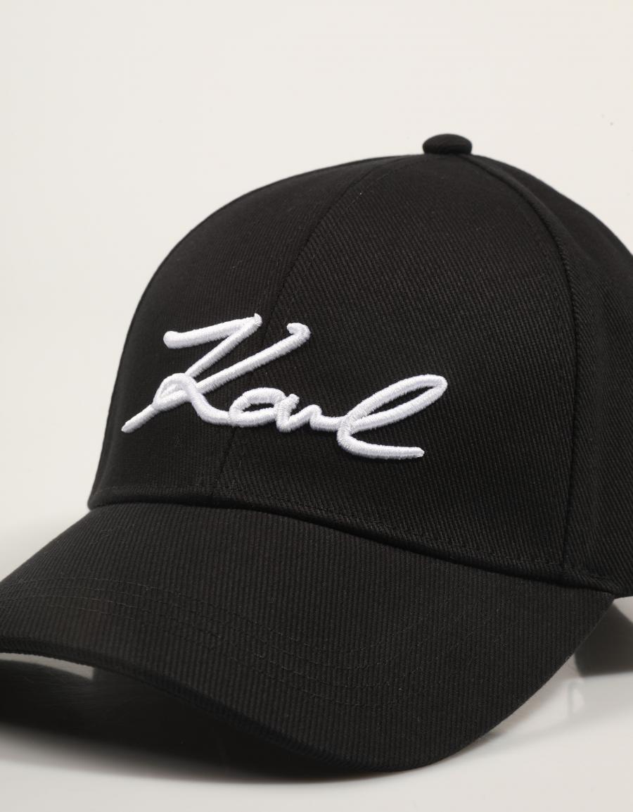 GORRA KARL LAGERFELD K/SIGNATURE CAP en color Negro