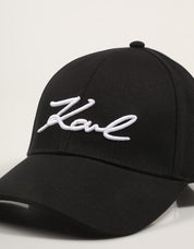 GORRA KARL LAGERFELD K/SIGNATURE CAP en color Negro