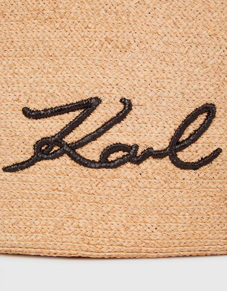 GORRA KARL LAGERFELD K/SIGNATURE SCALLOP BAG en color Beige