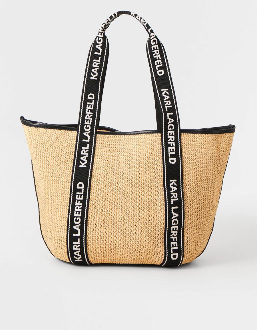 ESSENTIAL RAFFIA BAG en color Beige