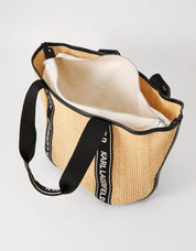 BOLSO KARL LAGERFELD K/ESSENTIAL RAFFIA BAG en color Beige