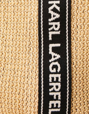 BOLSO KARL LAGERFELD K/ESSENTIAL RAFFIA BAG en color Beige
