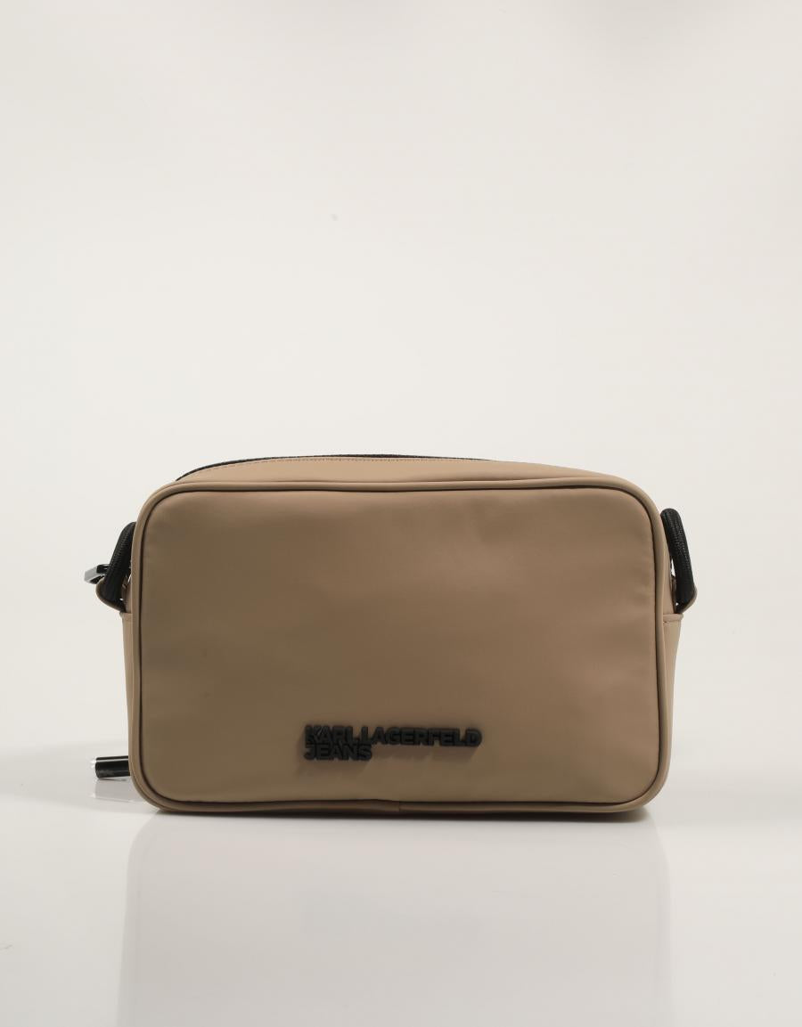 BOLSO KARL LAGERFELD KLG CORD NYLON CAMERA BAG en color Beige