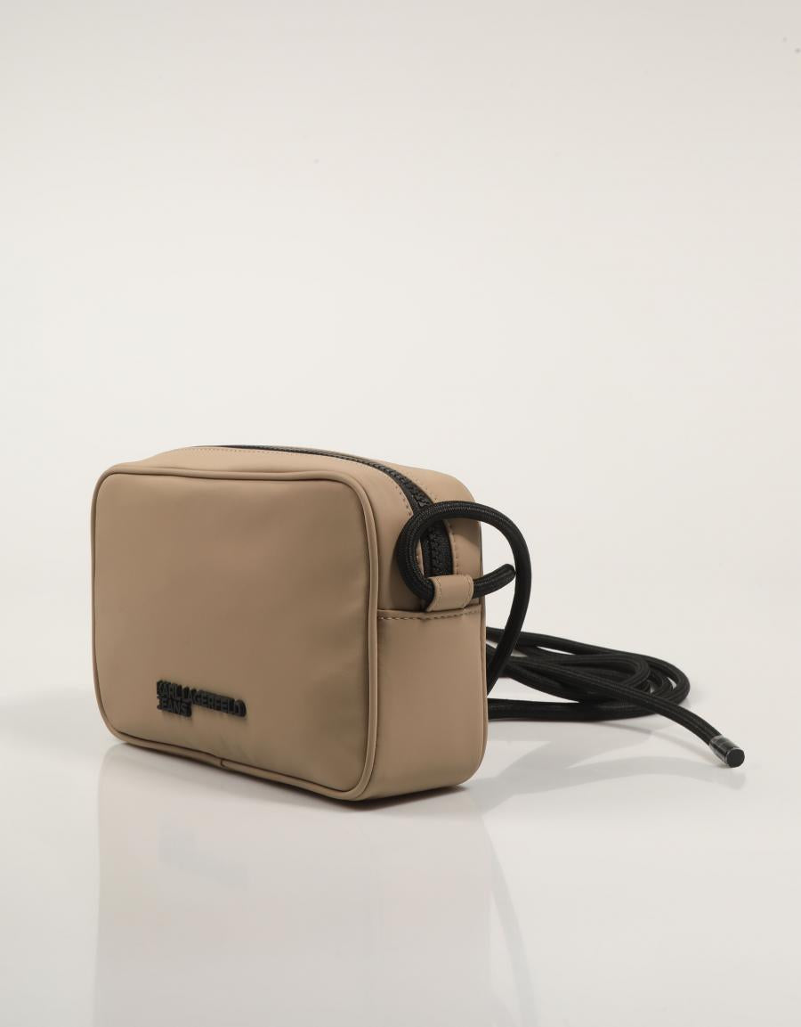 BOLSO KARL LAGERFELD KLG CORD NYLON CAMERA BAG en color Beige