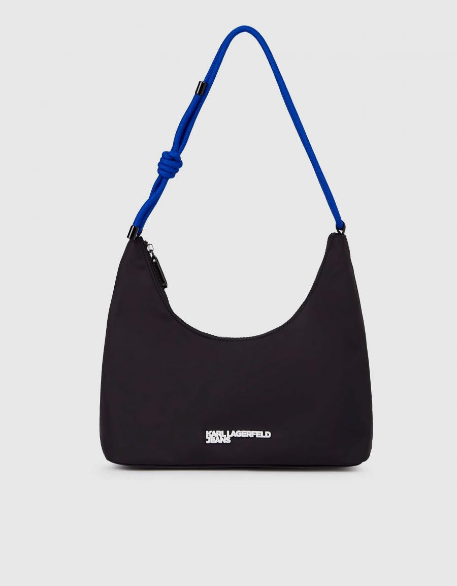 BOLSO KARL LAGERFELD KLG CORD NYLON SHOLDER BAG en color Negro