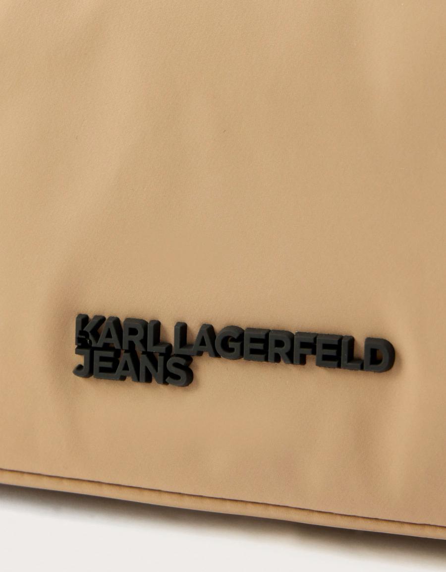 BOLSO KARL LAGERFELD KLG CORD NYLON SHOLDER BAG en color Beige