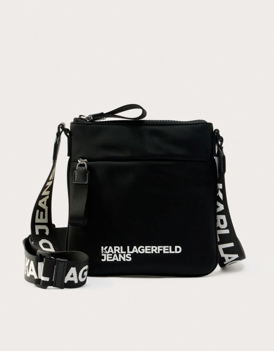BOLSO KARL LAGERFELD KLG NYLON SMALL CROSSBODY en color Negro
