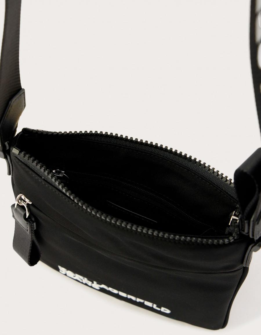 BOLSO KARL LAGERFELD KLG NYLON SMALL CROSSBODY en color Negro