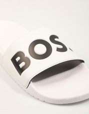 CHANCLAS BOSS ARYEH SLIDE en color Blanco