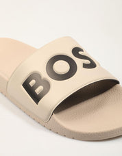 CHANCLAS BOSS ARYEH SLIDE en color Beige