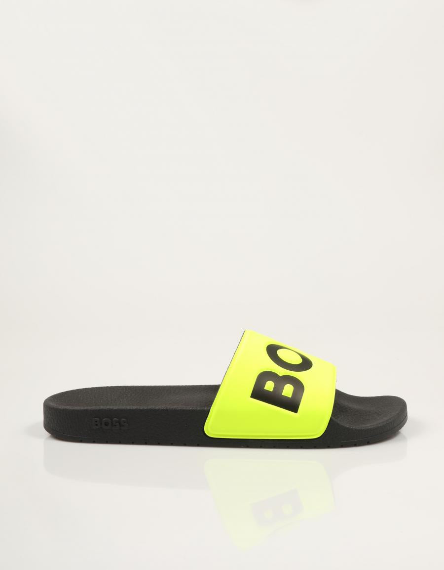 CHANCLAS BOSS ARYEH SLIDE en color Amarillo