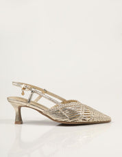 SANDALIAS XTI SLIM BACK ORO 145301 en color Oro