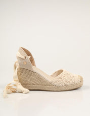 ESPARDEÑAS XTI CUÑA TEX BEIGE en color Beige