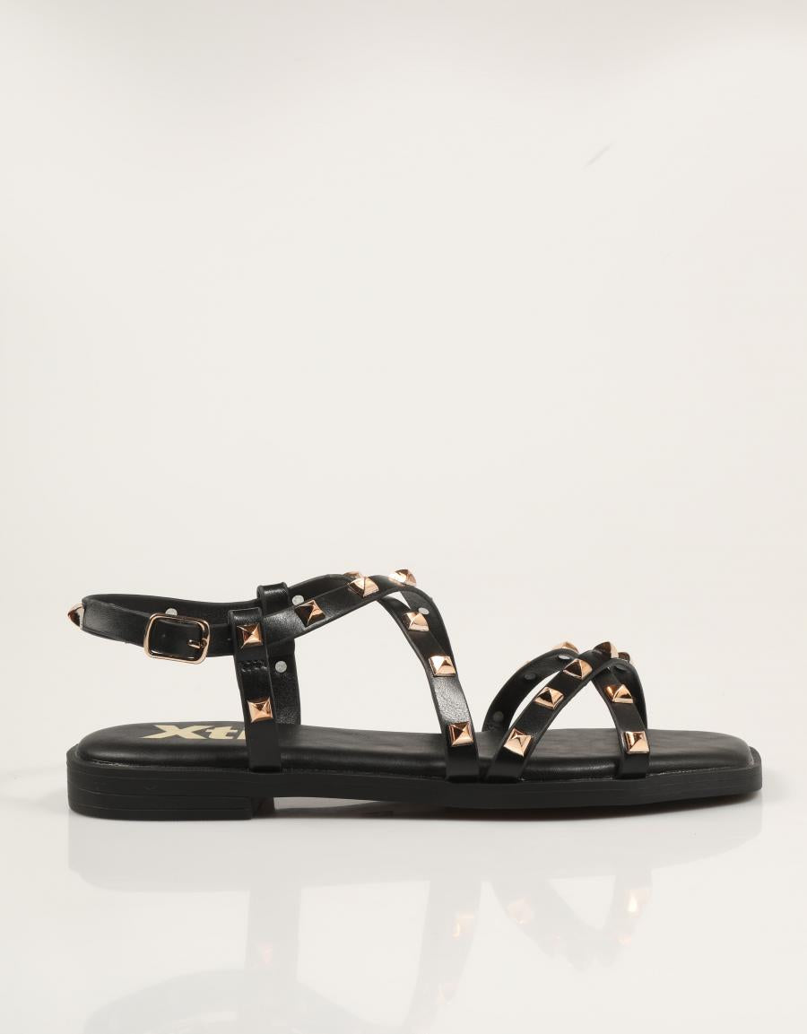 SANDALIAS XTI SANDALIA REMACHES NEGRO en color Negro