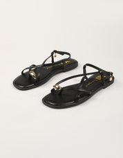 SANDALIAS XTI SANDALIA DEDO NEGRO en color Negro