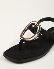 SANDALIAS XTI SANDALIA CHAPA NEGRO en color Negro