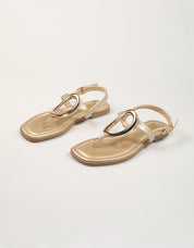 SANDALIAS XTI SANDALIA CHAPA ORO en color Oro