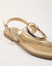 SANDALIAS XTI SANDALIA CHAPA ORO en color Oro