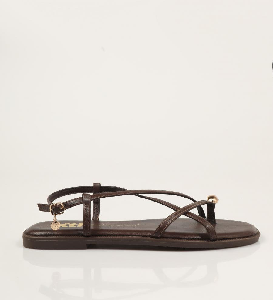 SANDALIAS XTI SANDALIA DEDO BROWN en color Marron