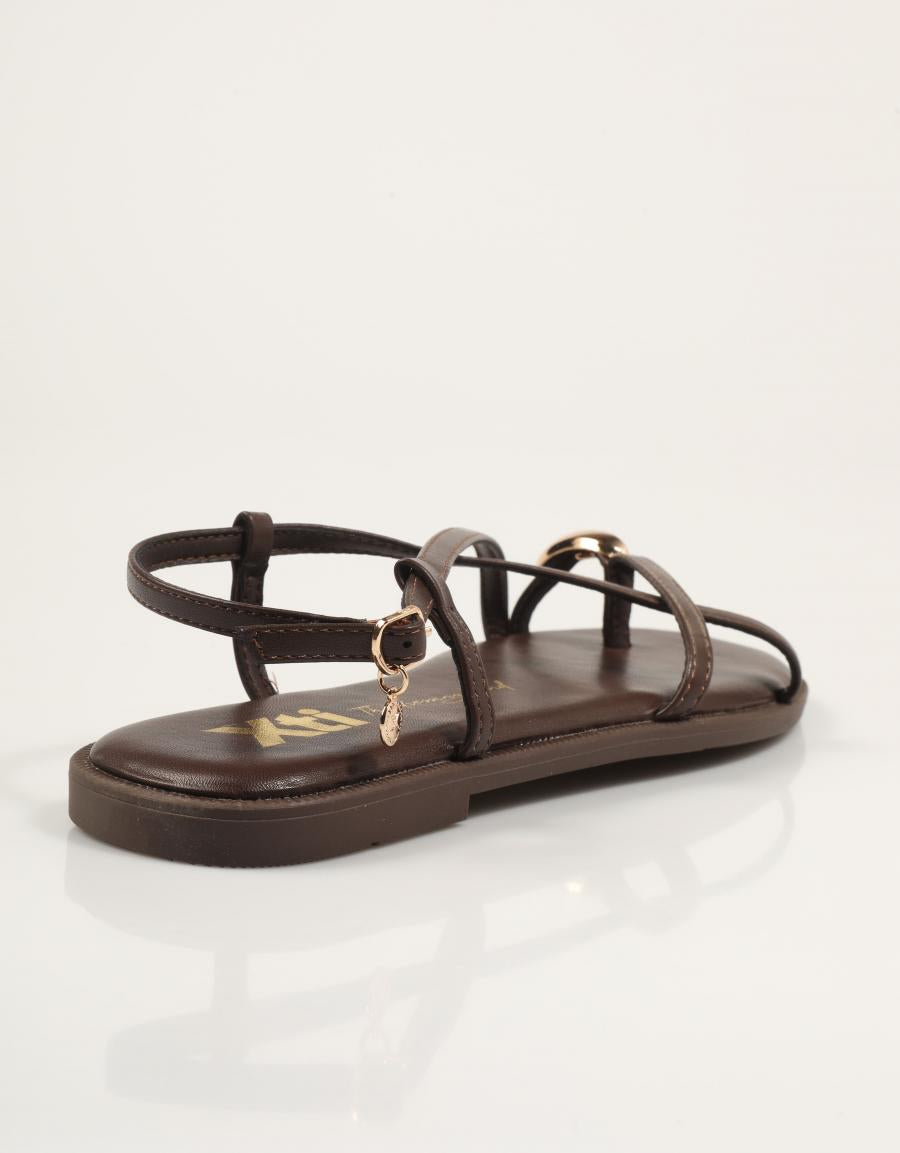 SANDALIAS XTI SANDALIA DEDO BROWN en color Marron