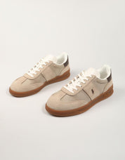 ZAPATILLAS POLO RALPH LAUREN HRT AERA PP SNEKAERS LOW TOP LAC en color Beige