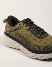 ZAPATILLAS HOKA BONDI 7 en color Kaki