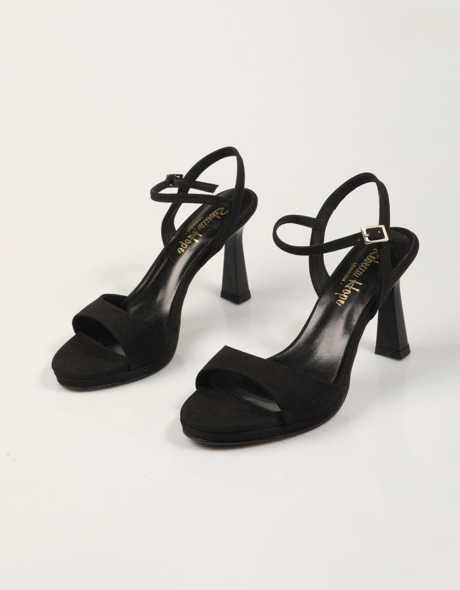 SANDALIAS REBECCA HOPE SANDALIA NEGRO en color Negro