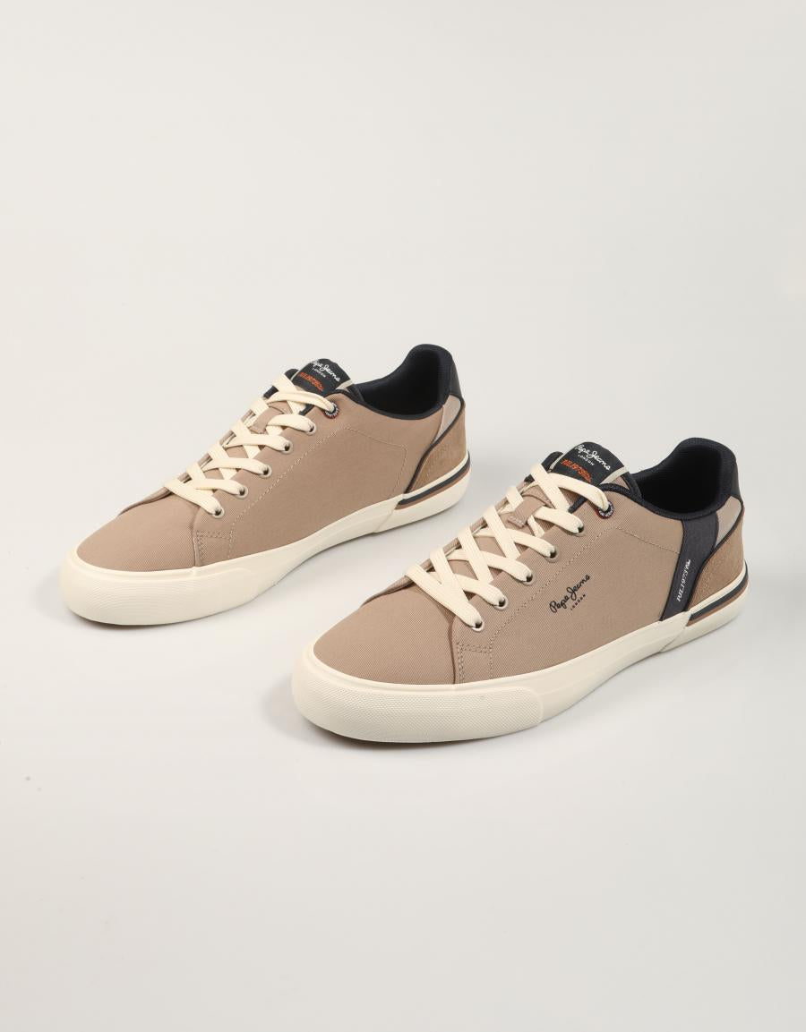 ZAPATILLAS PEPE JEANS KENTON STATE M en color Beige