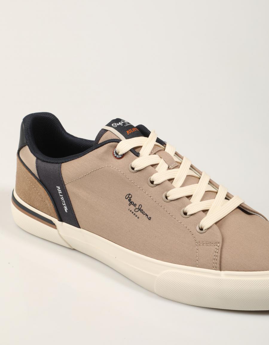 ZAPATILLAS PEPE JEANS KENTON STATE M en color Beige