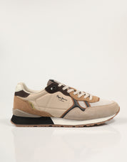 ZAPATILLAS PEPE JEANS BRIT BACK M en color Beige