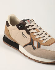 ZAPATILLAS PEPE JEANS BRIT BACK M en color Beige