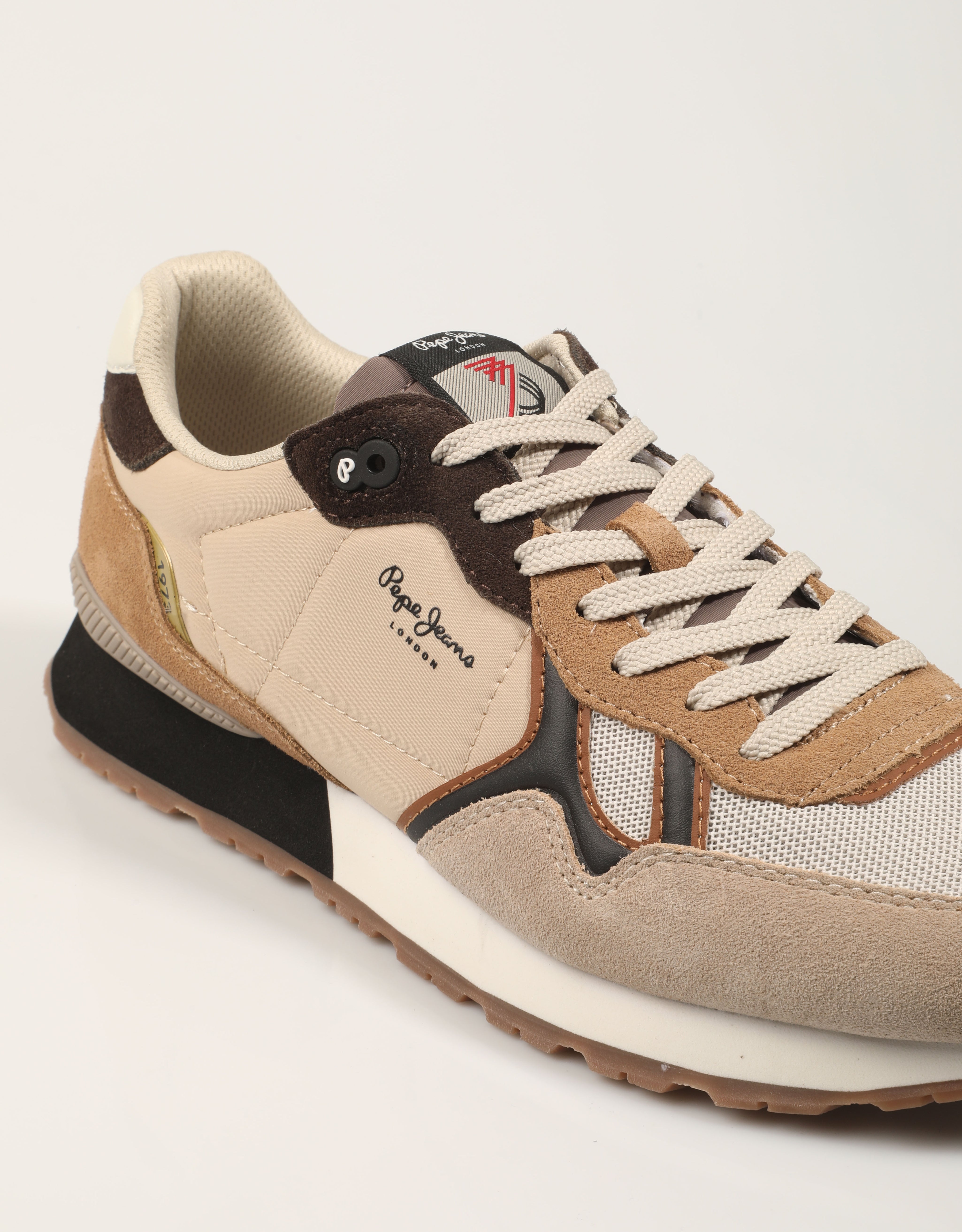 ZAPATILLAS PEPE JEANS BRIT BACK M en color Beige