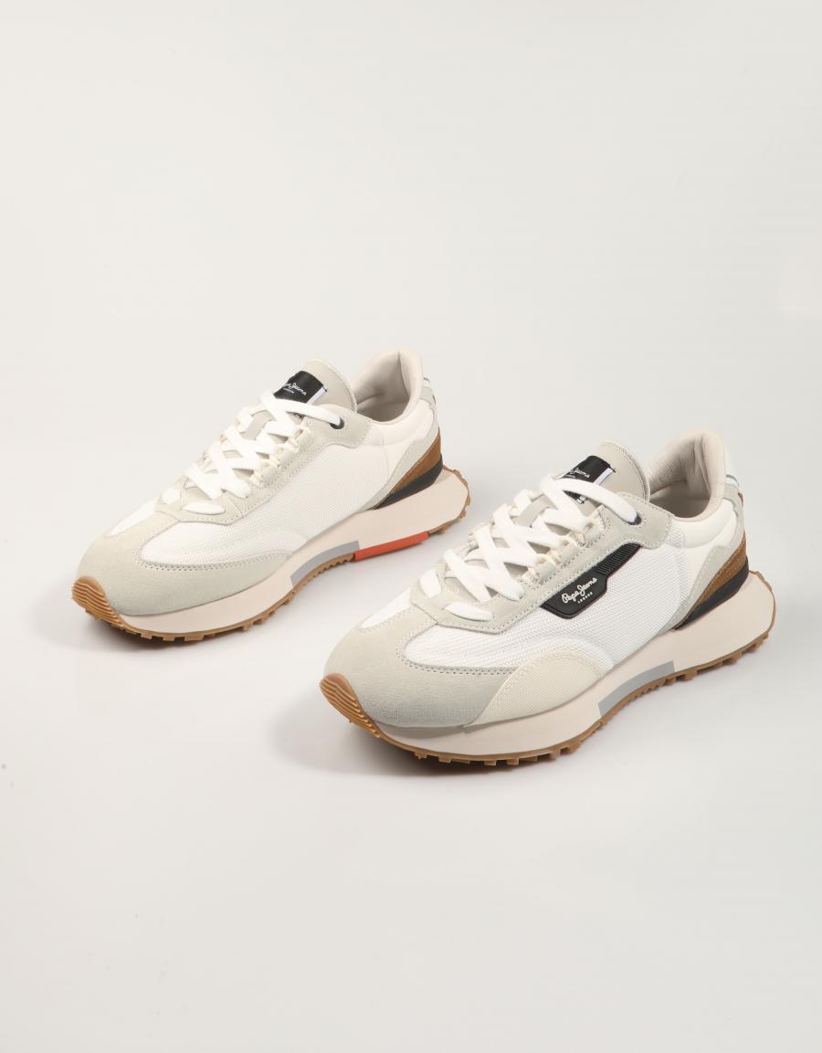 ZAPATILLAS PEPE JEANS ARCHER MESH M en color Blanco