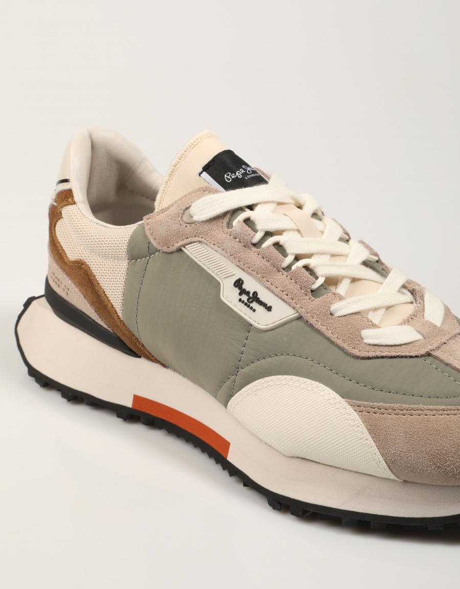 ZAPATILLAS PEPE JEANS ARCHER MESH M en color Kaki