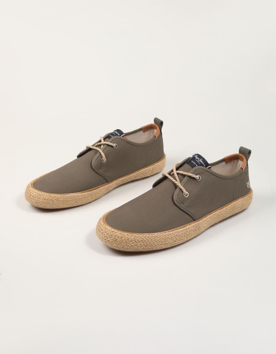 ZAPATILLAS PEPE JEANS PORT BAY M en color Kaki
