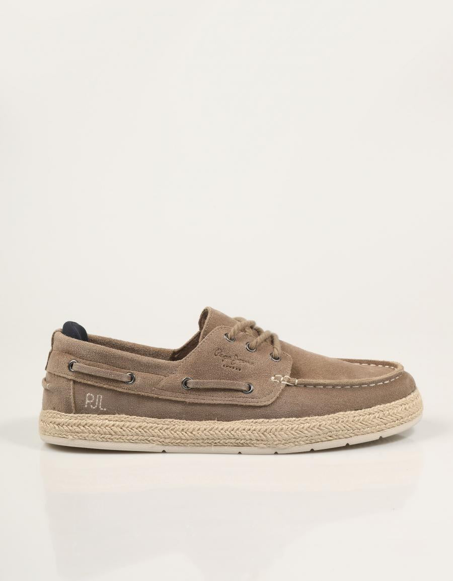 ZAPATILLAS PEPE JEANS PORTO DECK M en color Beige