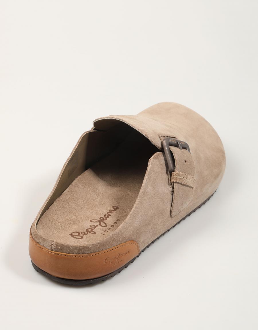 SANDALIAS PEPE JEANS CROBY CLOG M en color Taupe