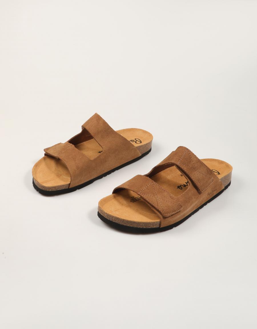 SANDALIAS PEPE JEANS BIO ANTIQUE M en color Cuero