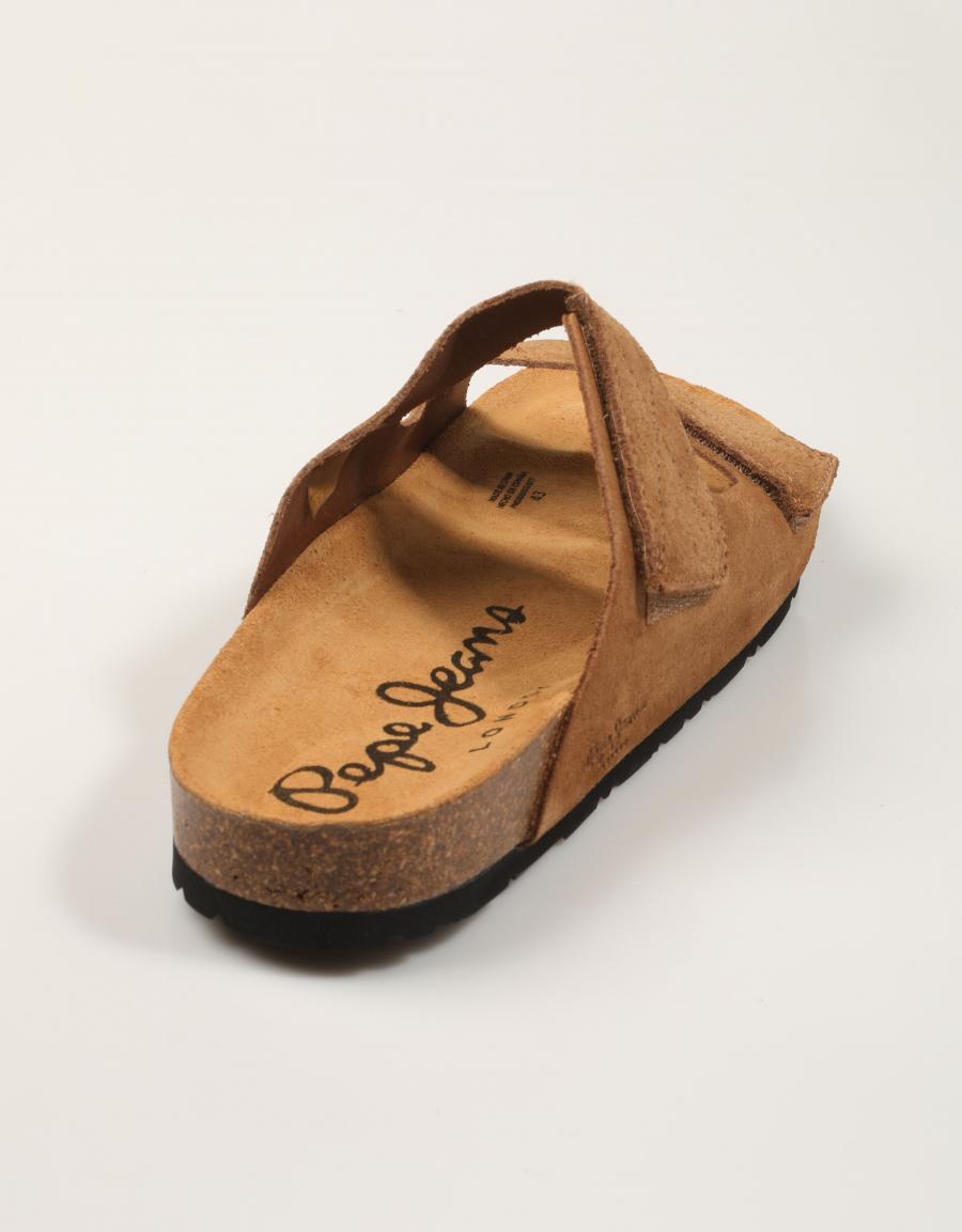 SANDALIAS PEPE JEANS BIO ANTIQUE M en color Cuero