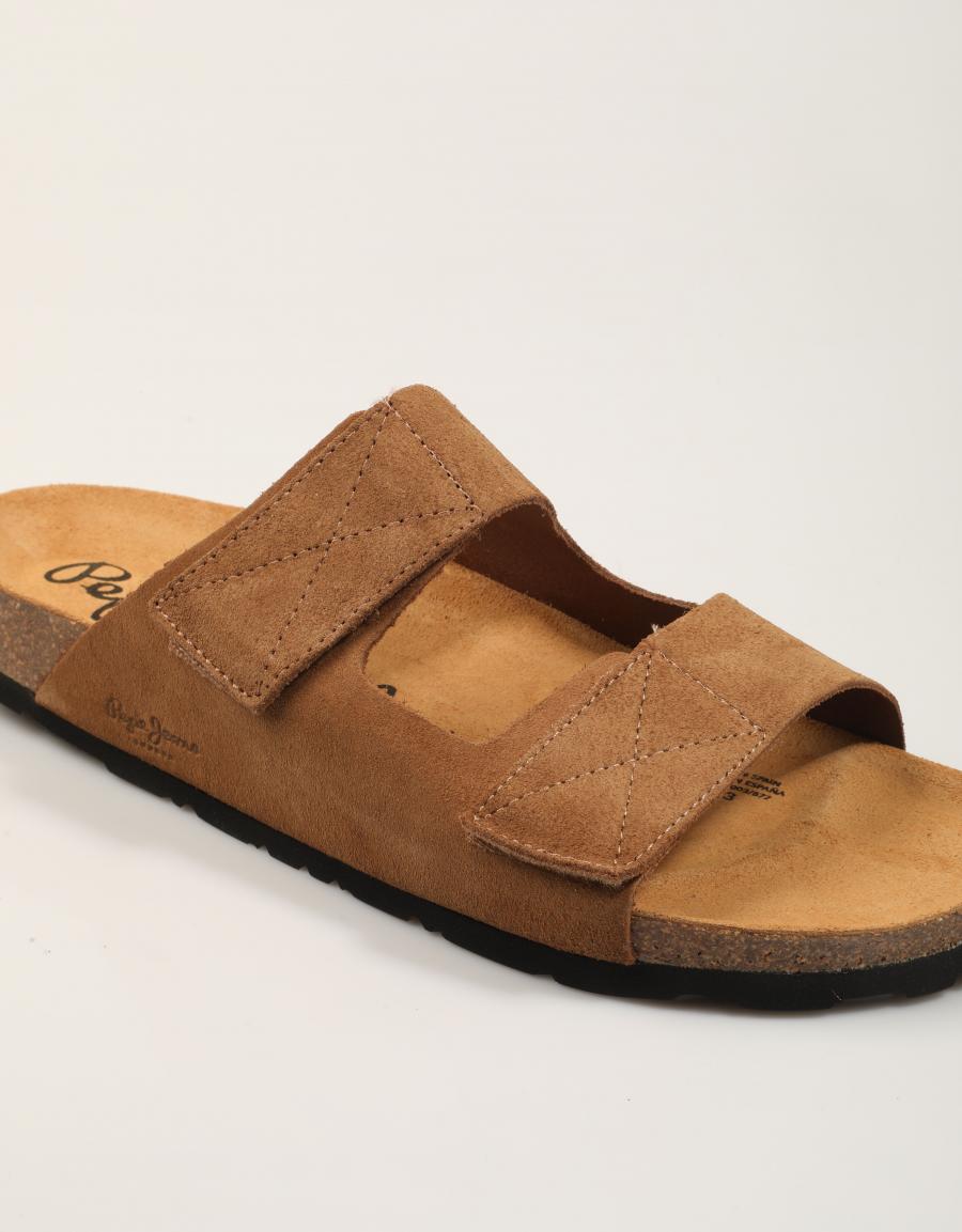 SANDALIAS PEPE JEANS BIO ANTIQUE M en color Cuero