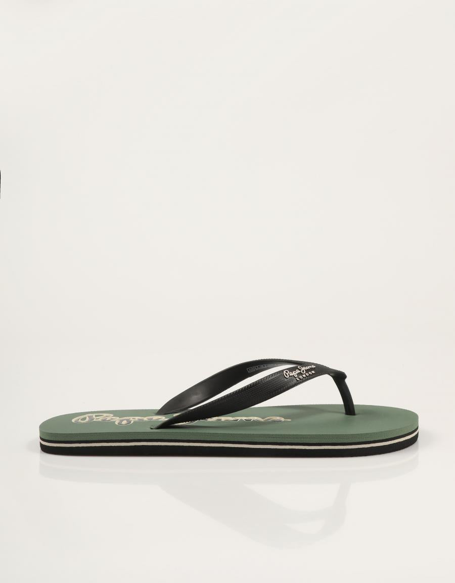 CHANCLAS PEPE JEANS BAY BEACH PARTY I en color Kaki