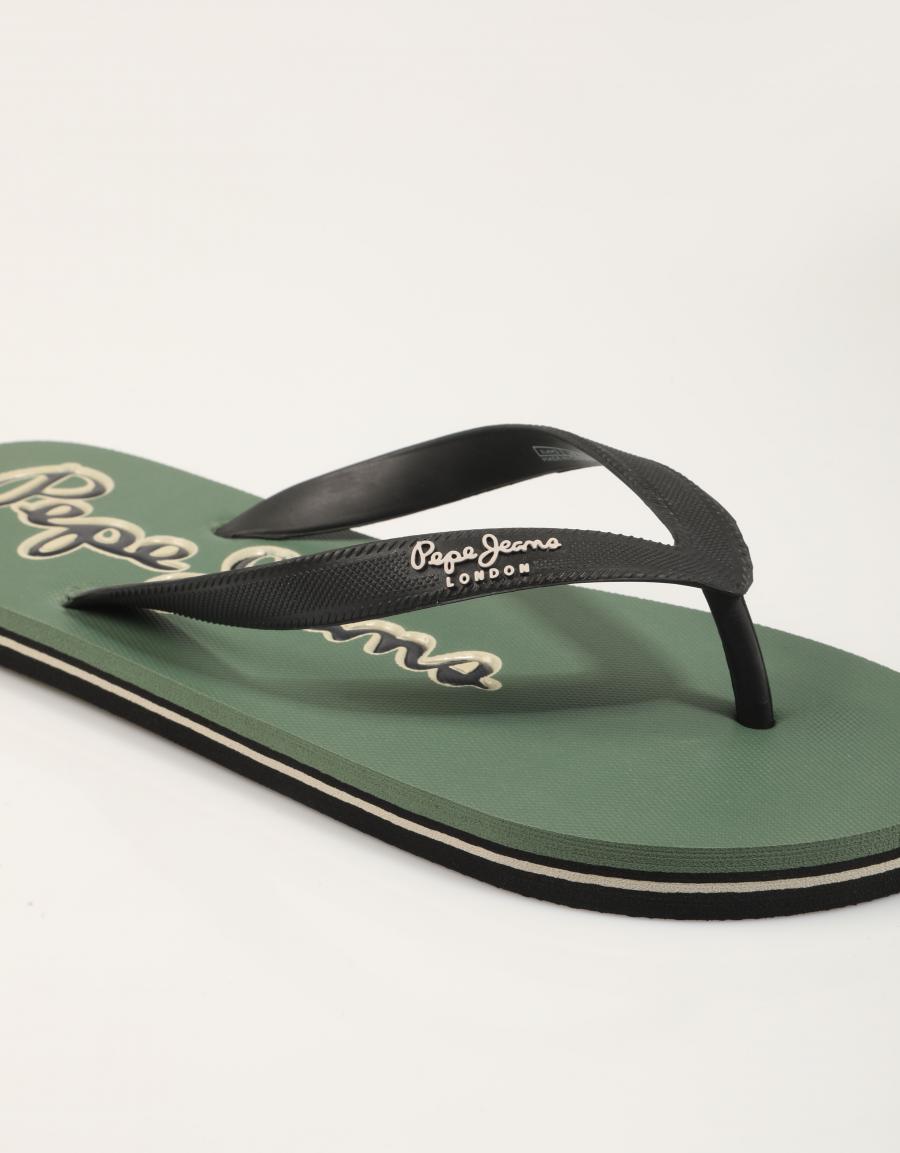 CHANCLAS PEPE JEANS BAY BEACH PARTY I en color Kaki