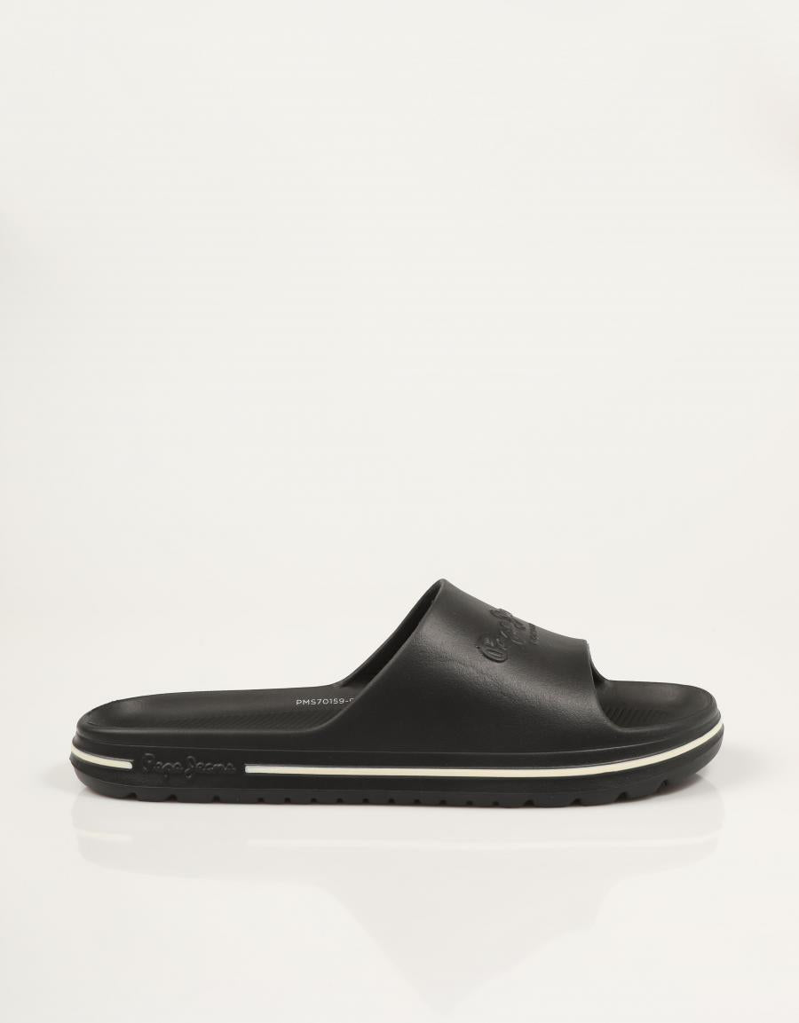 CHANCLAS PEPE JEANS BEACH SLIDE M en color Negro