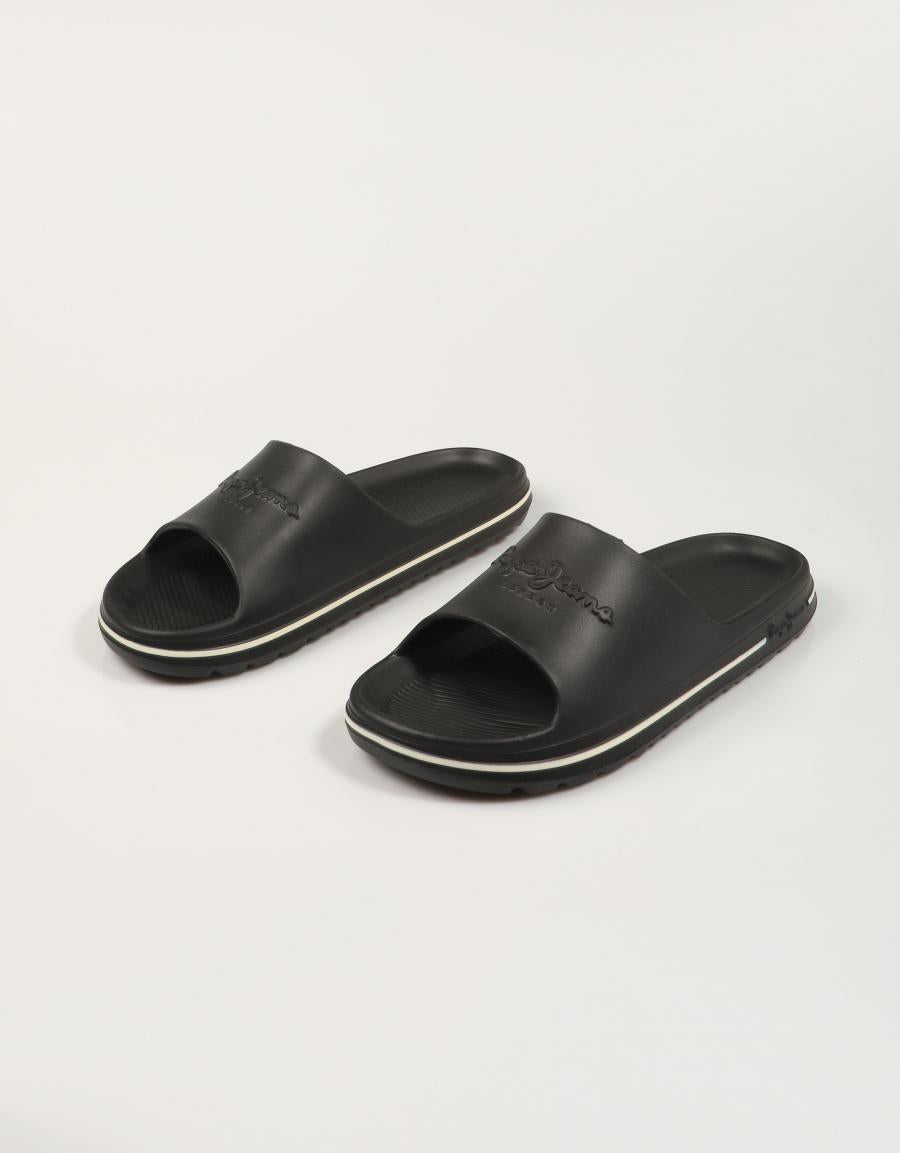 CHANCLAS PEPE JEANS BEACH SLIDE M en color Negro
