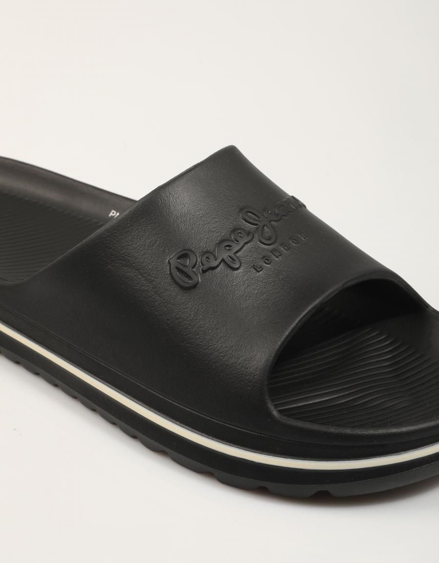 CHANCLAS PEPE JEANS BEACH SLIDE M en color Negro