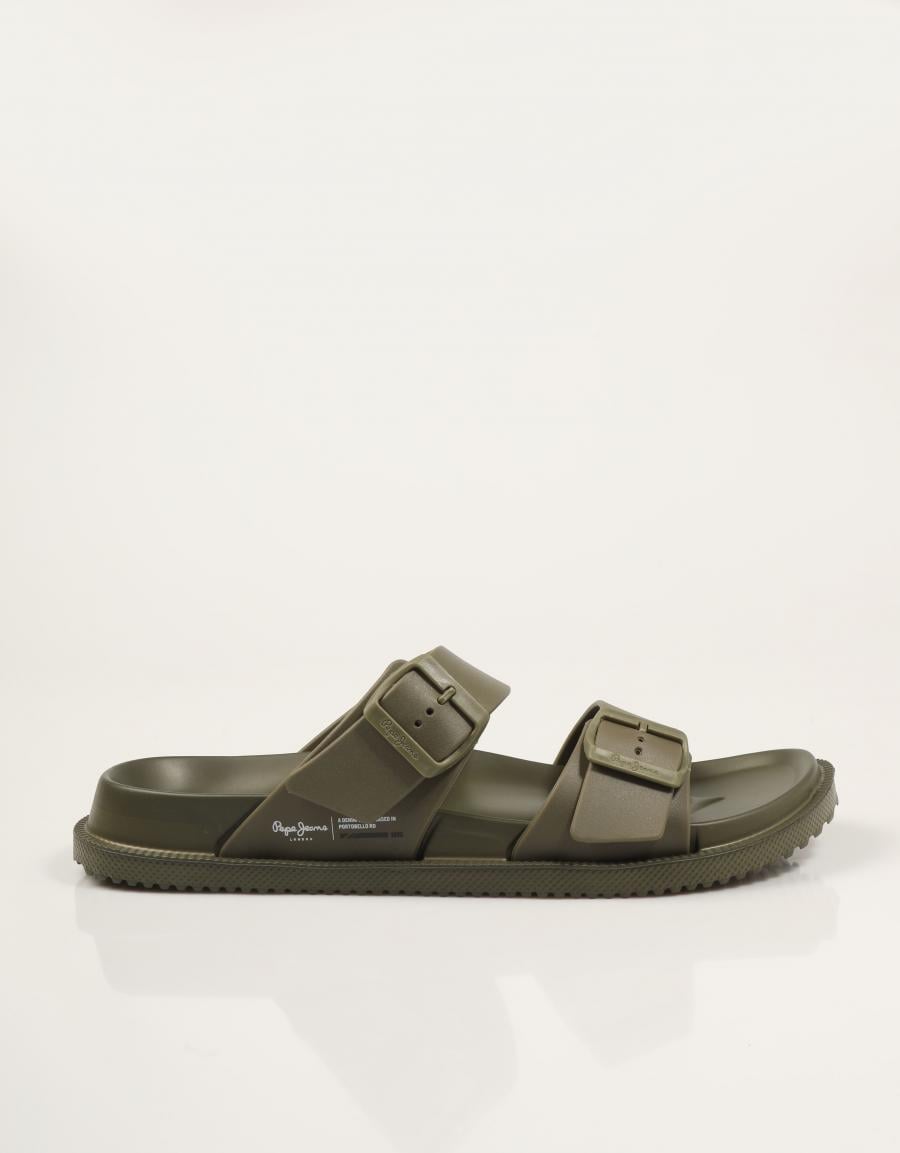 CHANCLAS PEPE JEANS OCEAN BRAND M en color Kaki