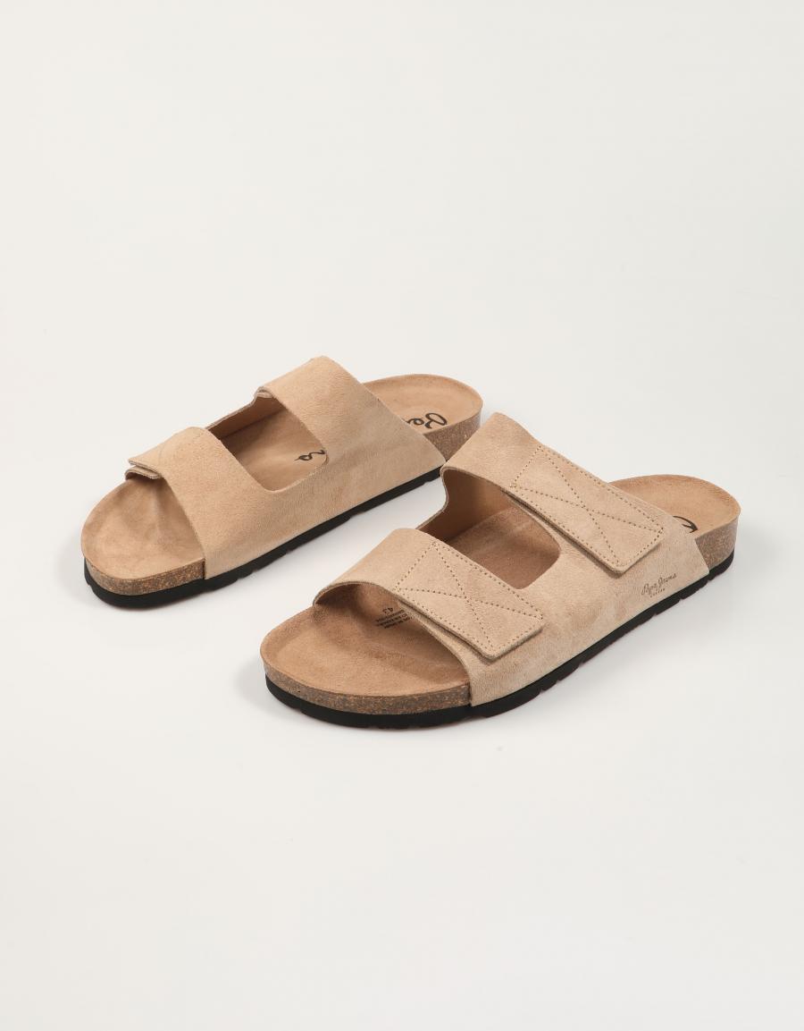 SANDALIAS PEPE JEANS BIO ANTIQUE  PMS800003 en color Beige