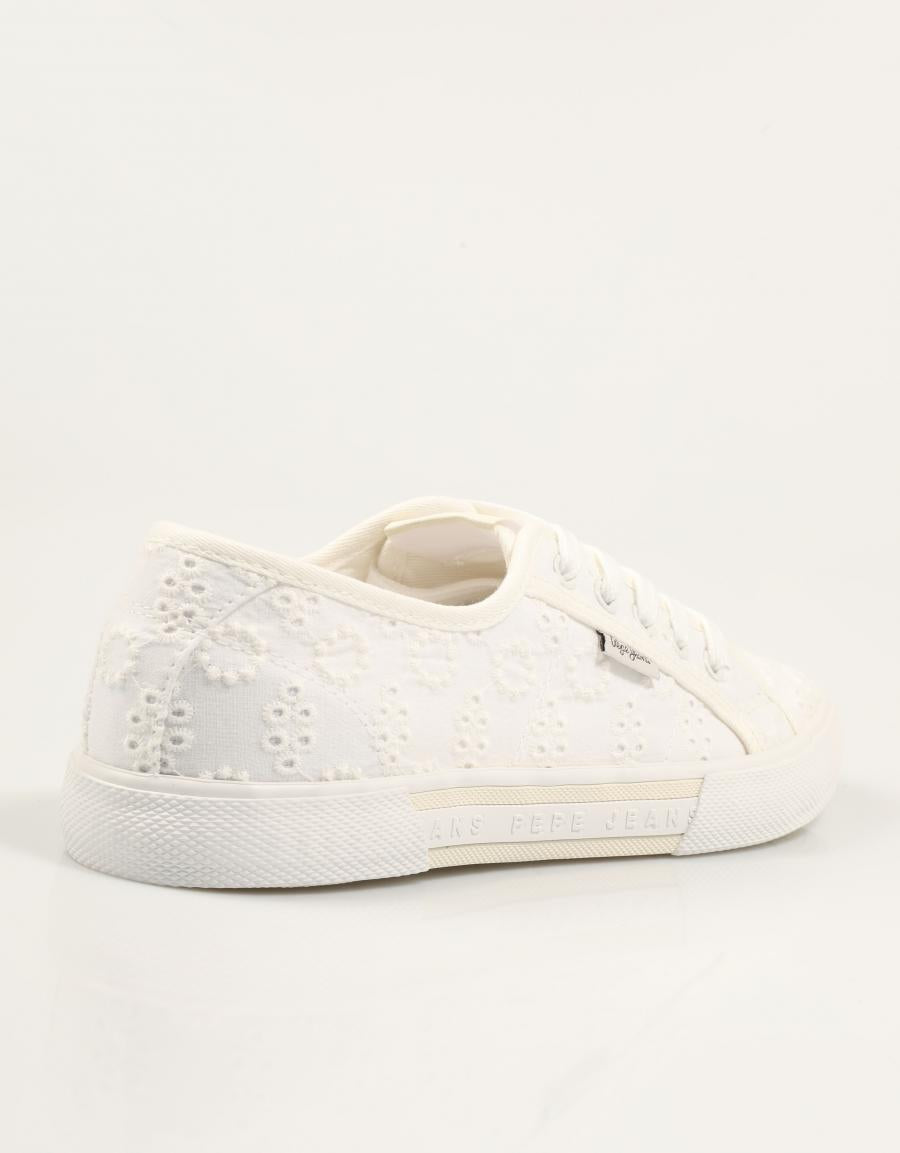 ZAPATILLAS PEPE JEANS BRADY CUTE W en color Blanco